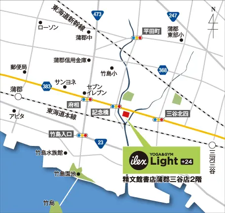 アイレクス・ライト+24 蒲郡三谷 地図